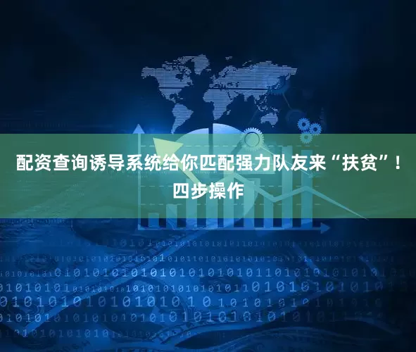 配资查询诱导系统给你匹配强力队友来“扶贫”！四步操作
